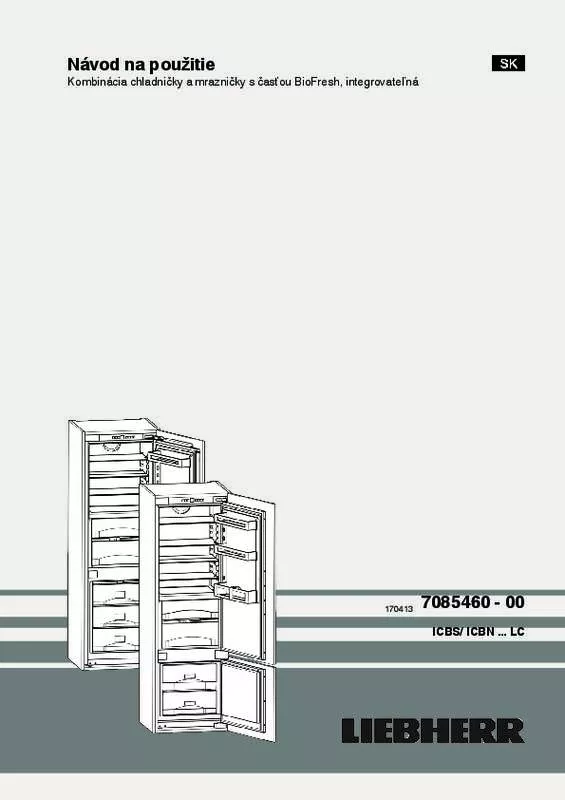 Mode d'emploi LIEBHERR ICBN 3314 COMFORT BIOFRESH NOFROST