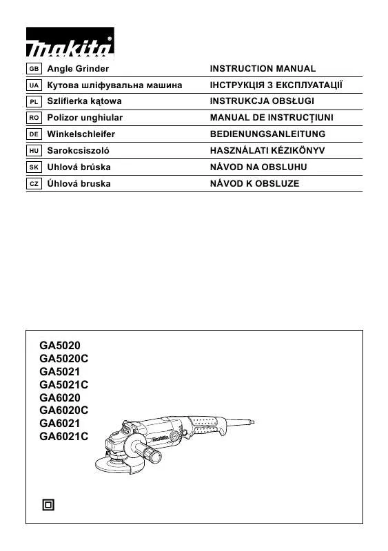 Mode d'emploi MAKITA GA5020C