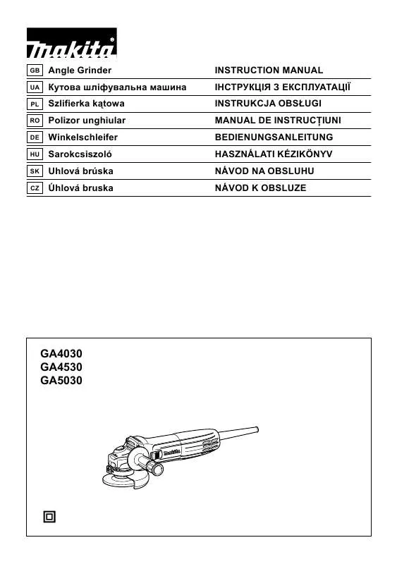 Mode d'emploi MAKITA GA5030