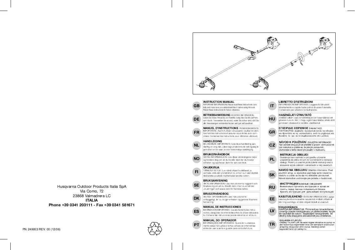 Mode d'emploi MCCULLOCH BC010C