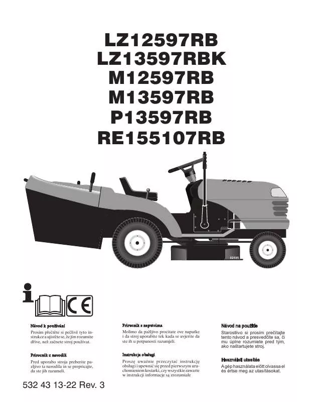 Mode d'emploi MCCULLOCH LZ12597RB