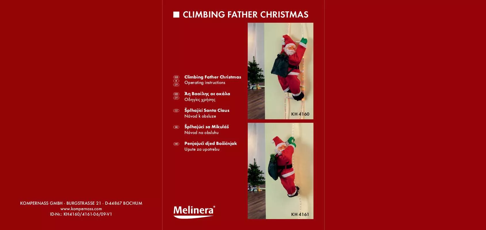 Mode d'emploi MELINERA KH 4161 CLIMBING FATHER CHRISTMAS