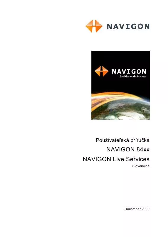 Mode d'emploi NAVIGON 8450 LIVE