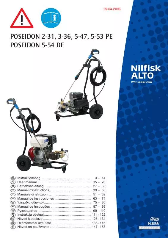 Mode d'emploi NILFISK POSEIDON 2-31