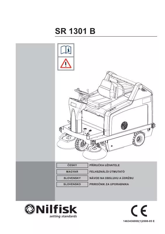 Mode d'emploi NILFISK SR 1301 B