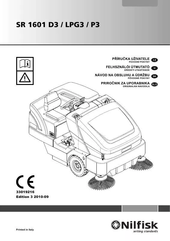 Mode d'emploi NILFISK SR 1601 D3