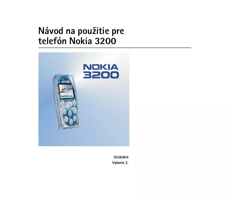 Mode d'emploi NOKIA 3200