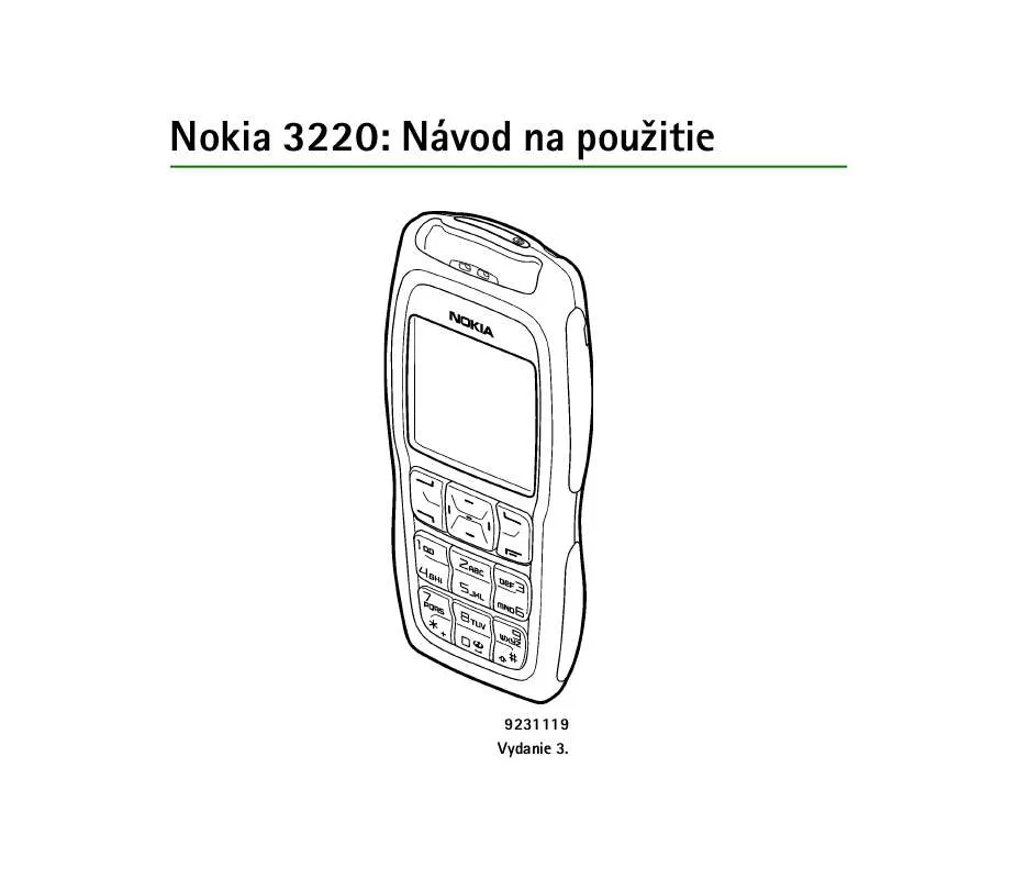 Mode d'emploi NOKIA 3220