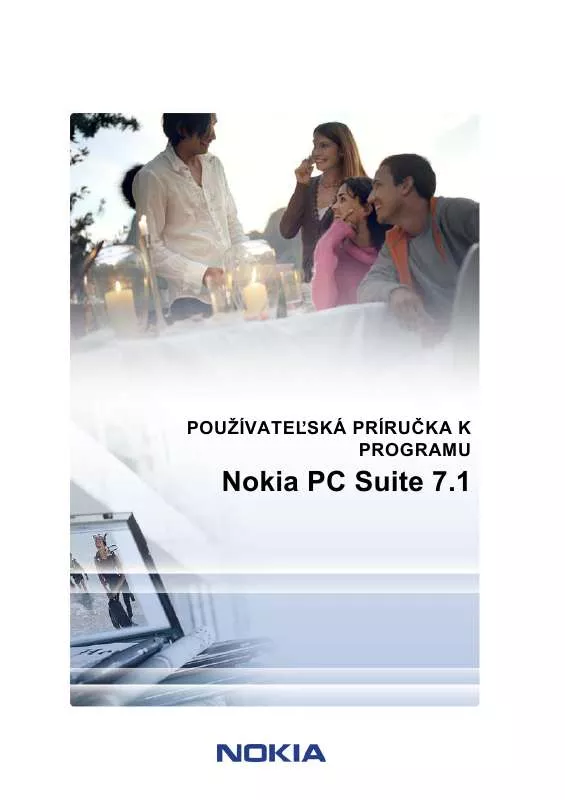 Mode d'emploi NOKIA PC SUITE 7-1
