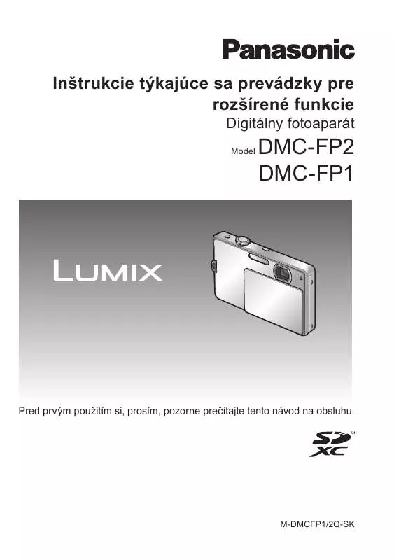 Mode d'emploi PANASONIC DMCFP1