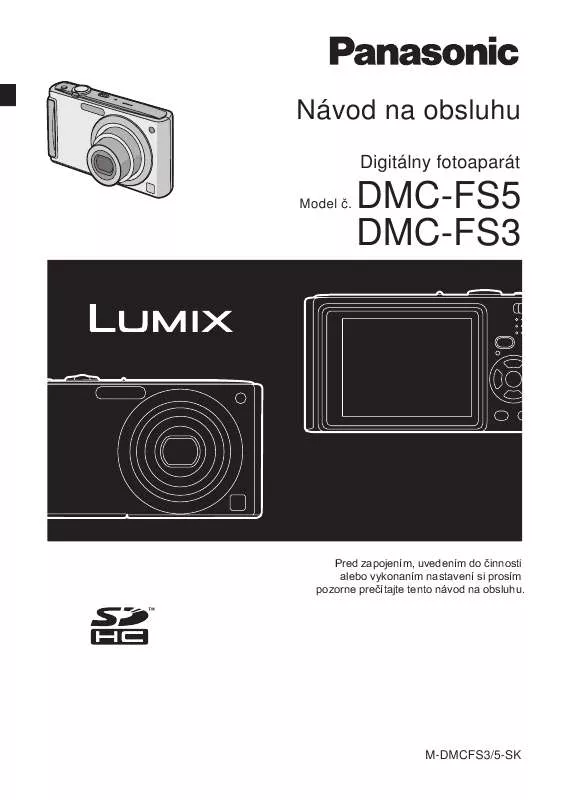 Mode d'emploi PANASONIC DMCFS5