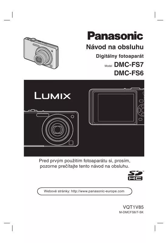 Mode d'emploi PANASONIC DMCFS6