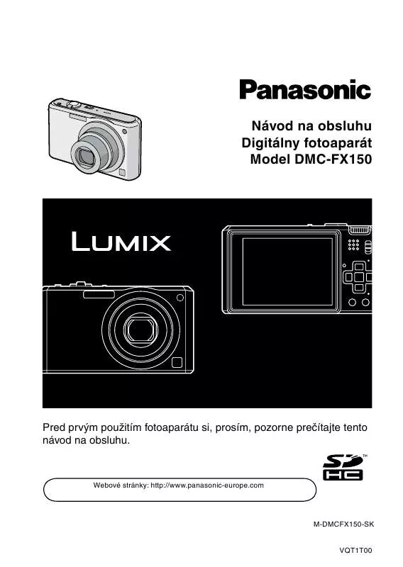 Mode d'emploi PANASONIC DMCFX150