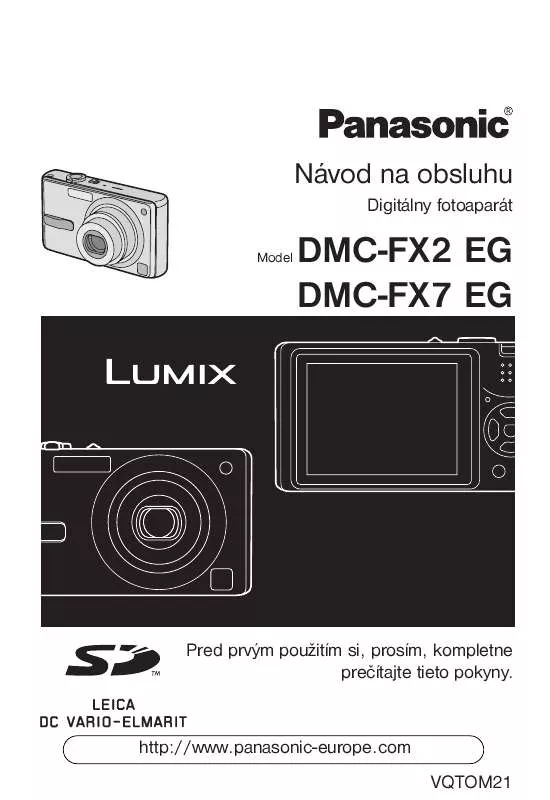 Mode d'emploi PANASONIC DMCFX2