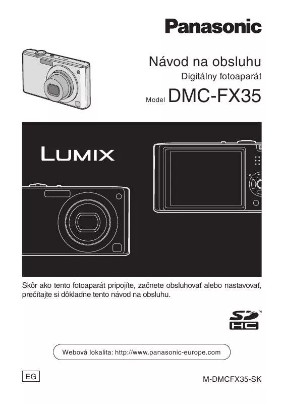 Mode d'emploi PANASONIC DMCFX35