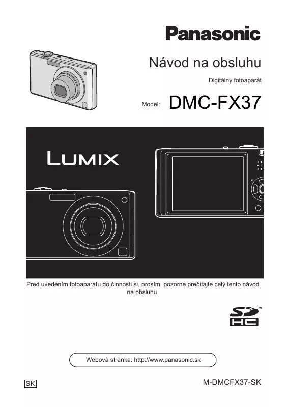 Mode d'emploi PANASONIC DMCFX37