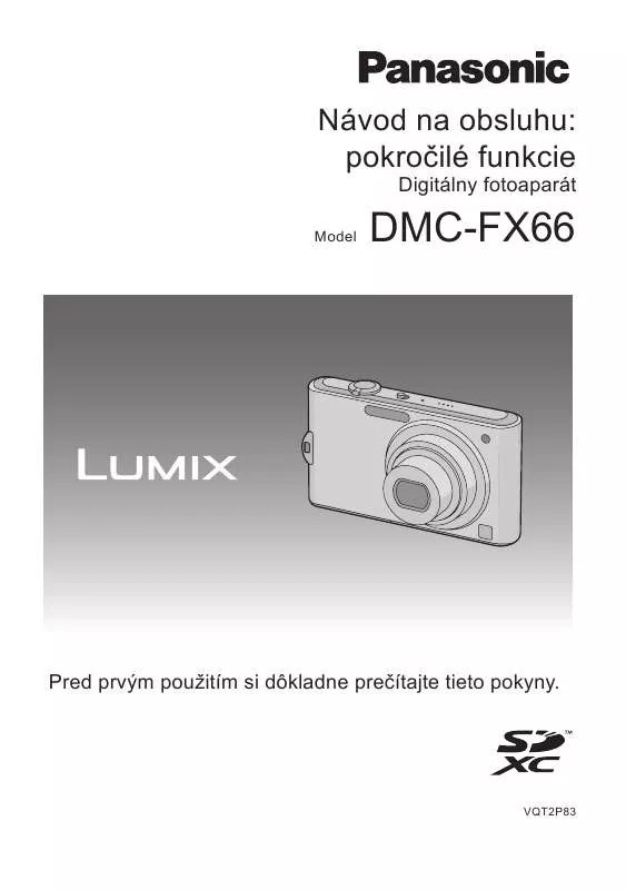 Mode d'emploi PANASONIC DMCFX66