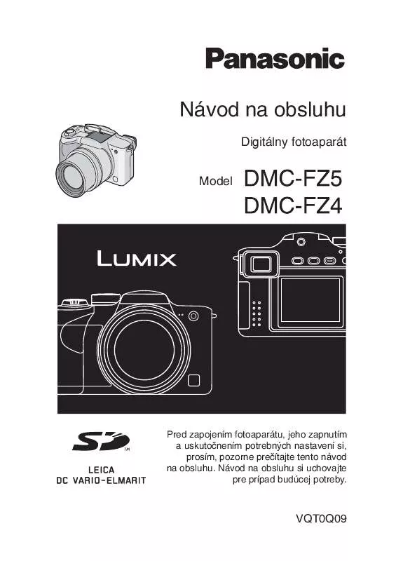 Mode d'emploi PANASONIC DMCFZ5EG