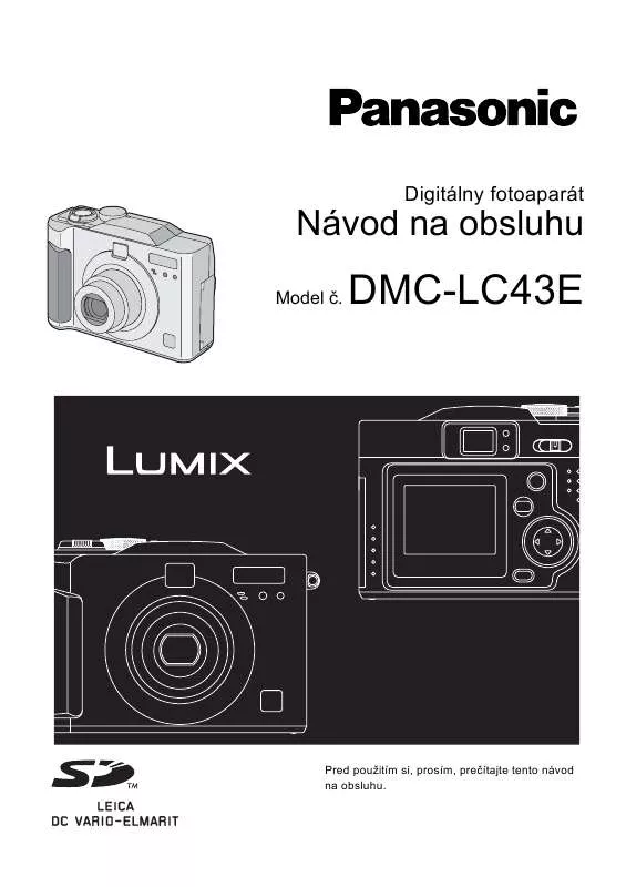 Mode d'emploi PANASONIC DMCLC43E