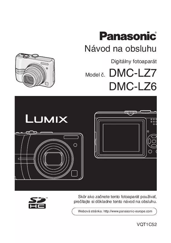 Mode d'emploi PANASONIC DMCLZ6