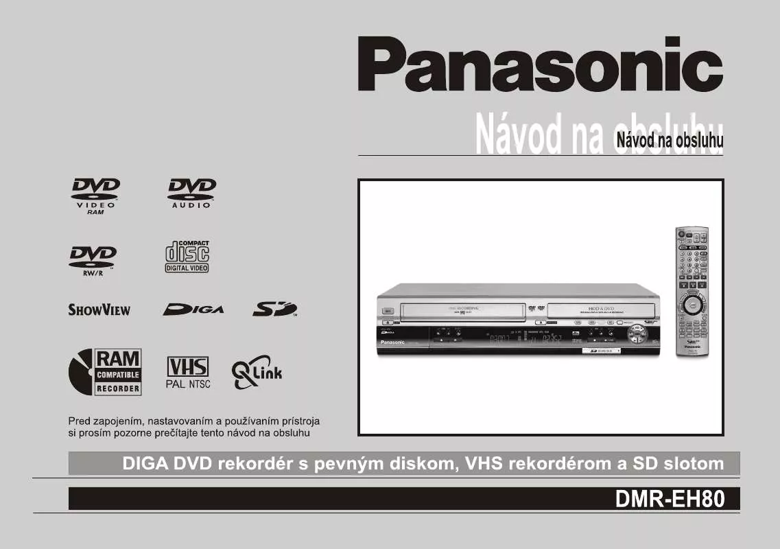 Mode d'emploi PANASONIC DMREH80V