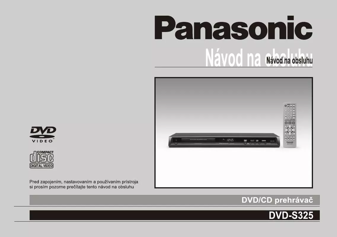 Mode d'emploi PANASONIC DVDS325