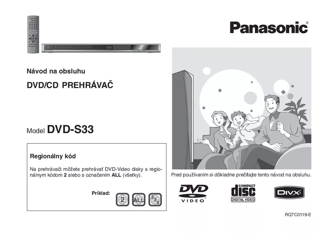 Mode d'emploi PANASONIC DVDS33