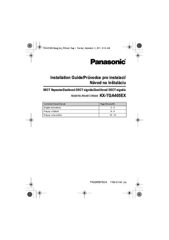 Mode d'emploi PANASONIC KX-TG6751FX