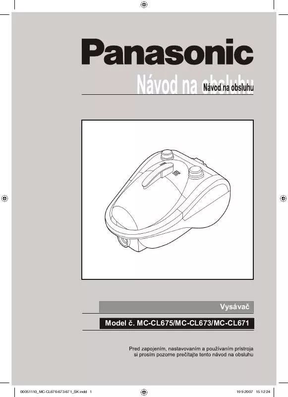 Mode d'emploi PANASONIC MCCL673