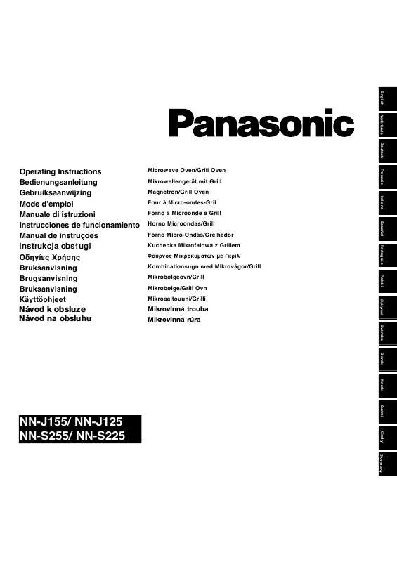 Mode d'emploi PANASONIC NNJ125MBEPG