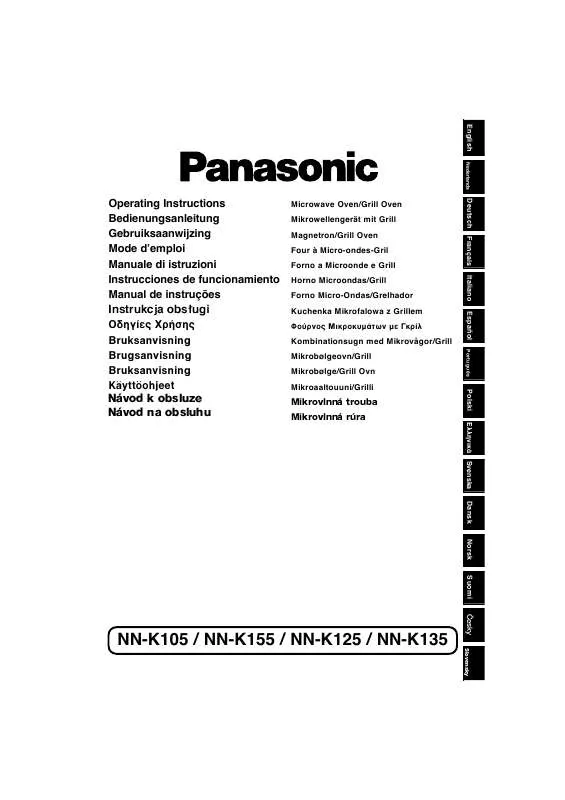 Mode d'emploi PANASONIC NNK105WBEPG