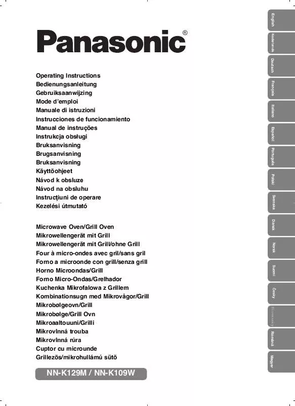 Mode d'emploi PANASONIC NNK129MMEPG