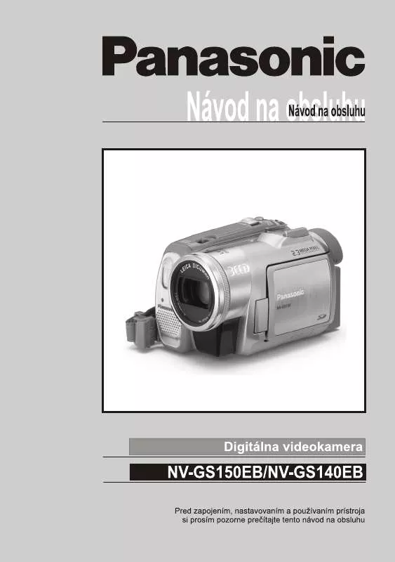 Mode d'emploi PANASONIC NVGS150