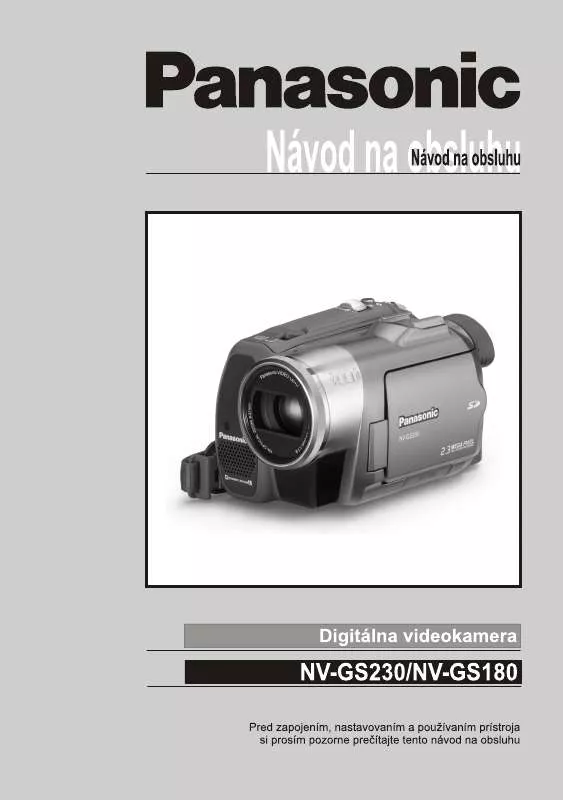 Mode d'emploi PANASONIC NVGS230EP