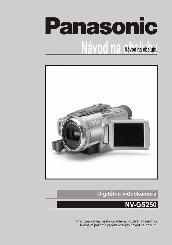 Mode d'emploi PANASONIC NVGS250