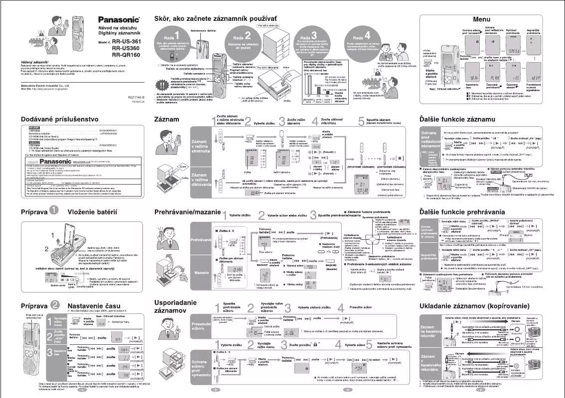 Mode d'emploi PANASONIC RRUS361