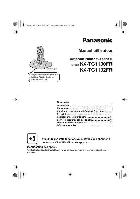 Mode d'emploi PANASONIC SCAK110E