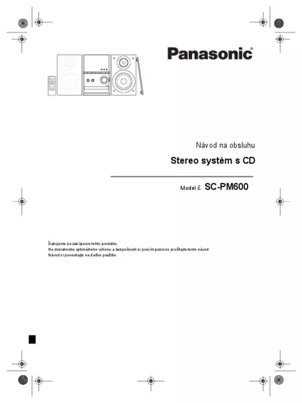 Mode d'emploi PANASONIC SC-PM600