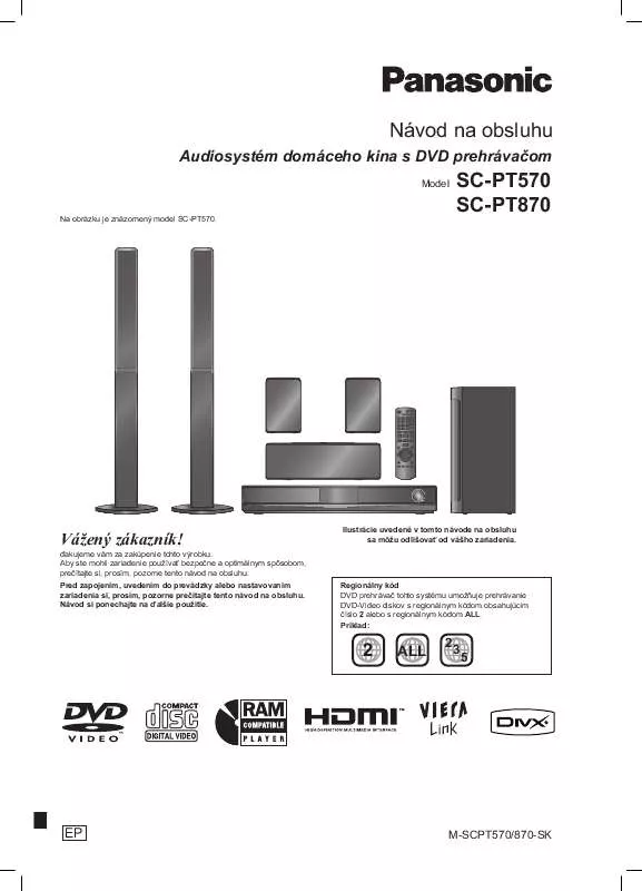 Mode d'emploi PANASONIC SCPT870