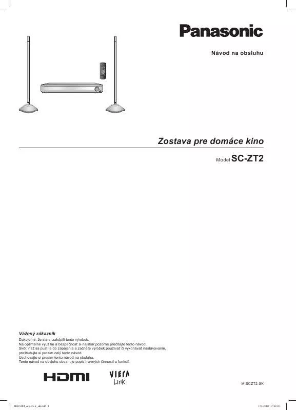 Mode d'emploi PANASONIC SCZT2