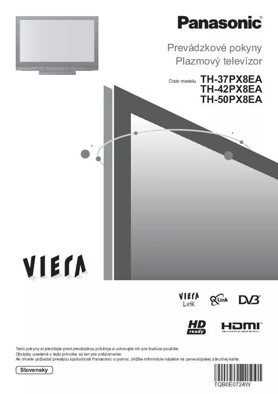 Mode d'emploi PANASONIC TH37PX8EA