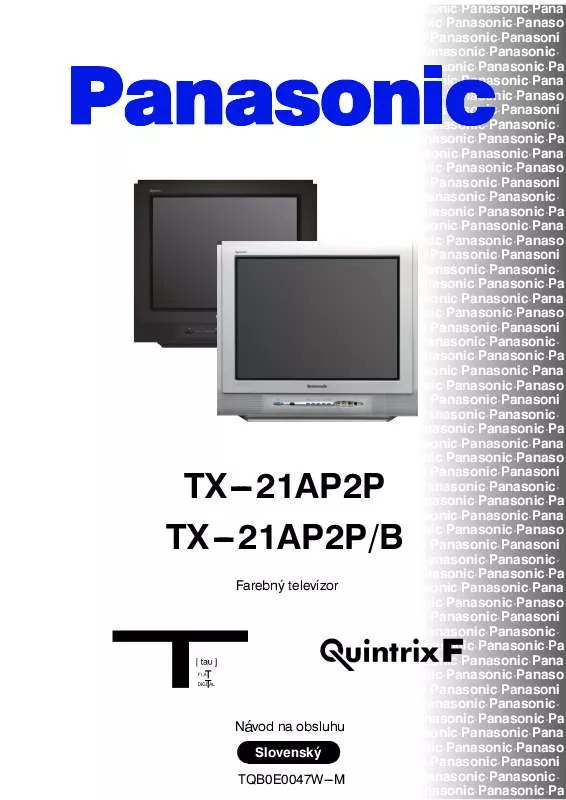 Mode d'emploi PANASONIC TX-21AP2P