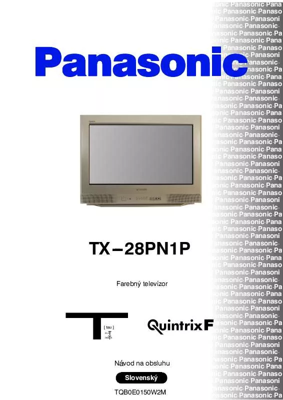 Mode d'emploi PANASONIC TX-28PN1P