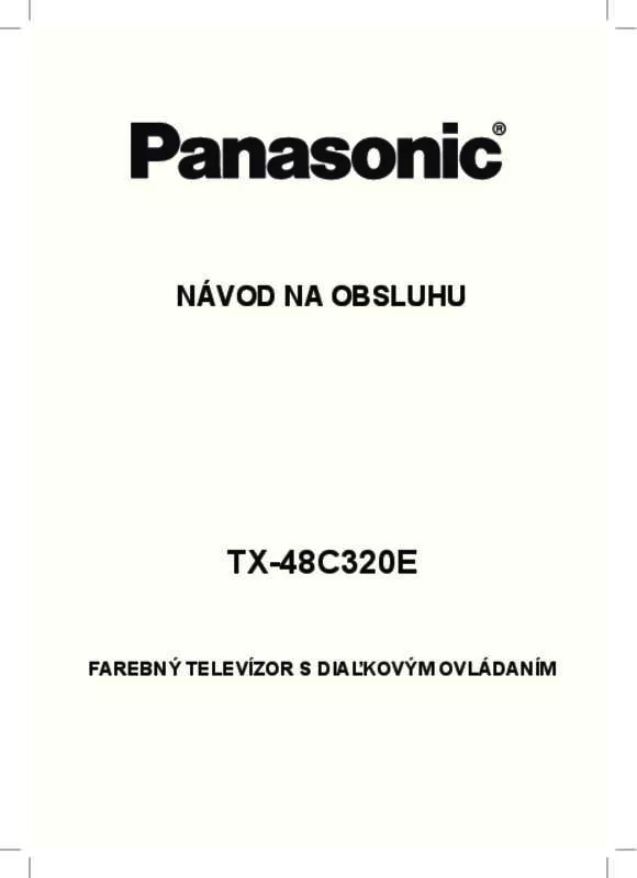 Mode d'emploi PANASONIC TX-48C320E