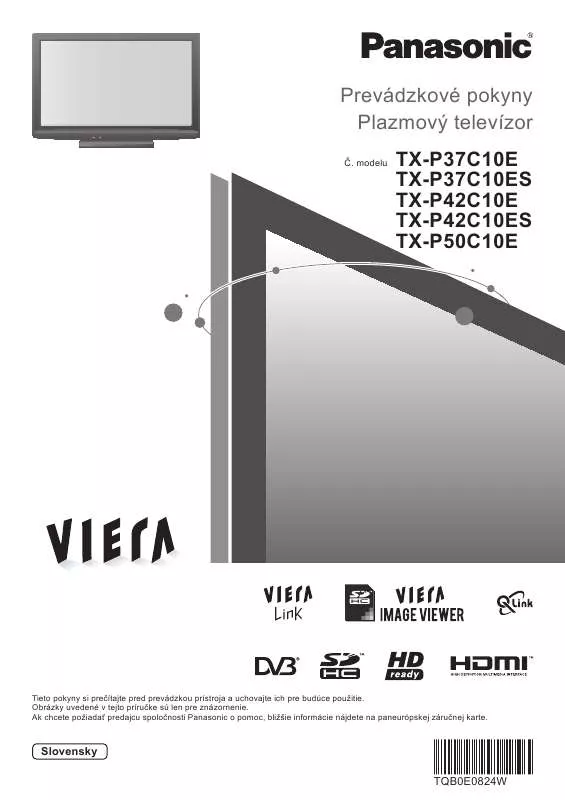 Mode d'emploi PANASONIC TXP37C10ES