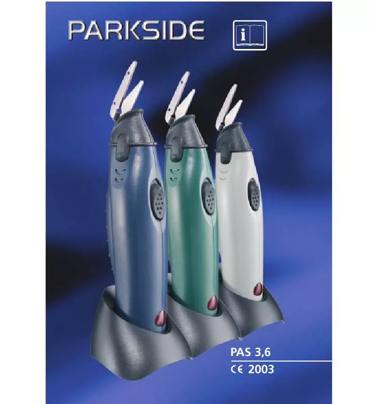 Mode d'emploi PARKSIDE KH 3103 CORDLESS SCISSORS