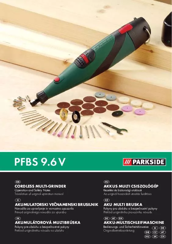 Mode d'emploi PARKSIDE PFBS 9.6 V