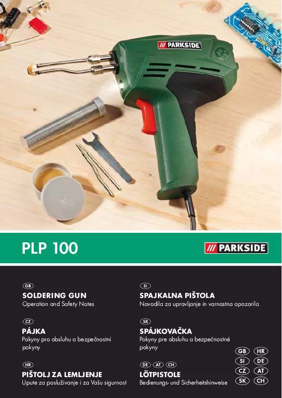 Mode d'emploi PARKSIDE PLP 100