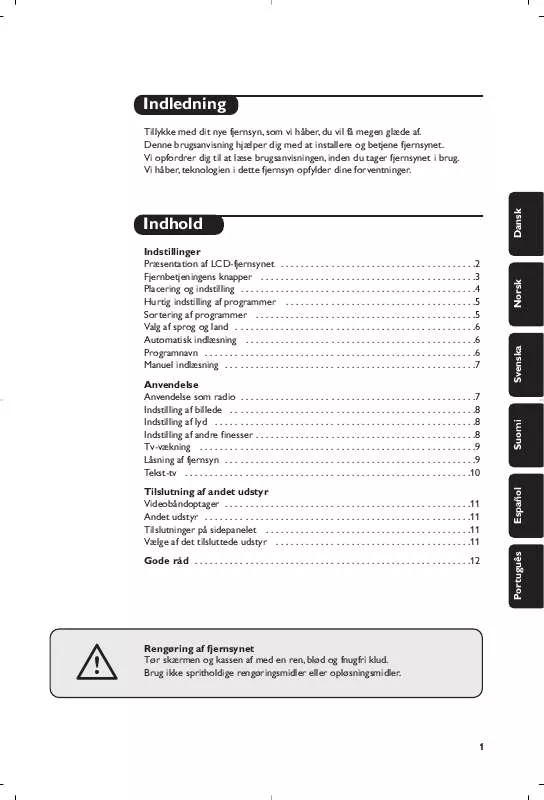 Mode d'emploi PHILIPS 13PF7835