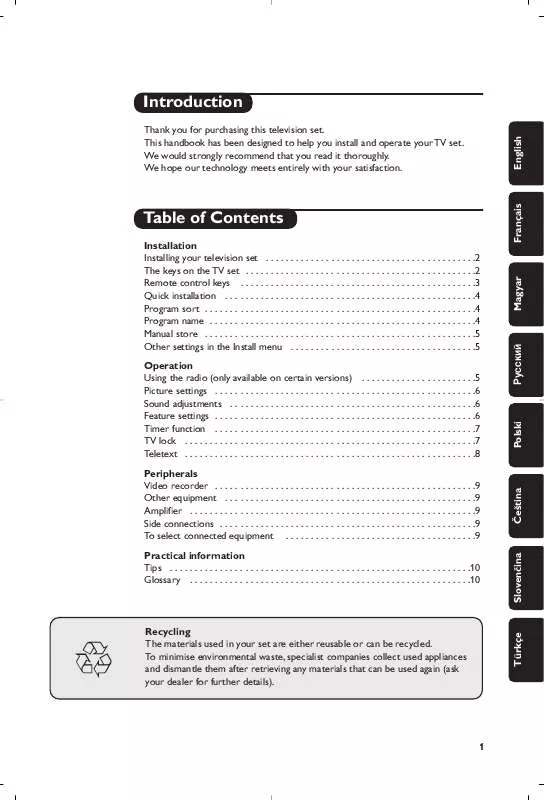 Mode d'emploi PHILIPS 21PT4457